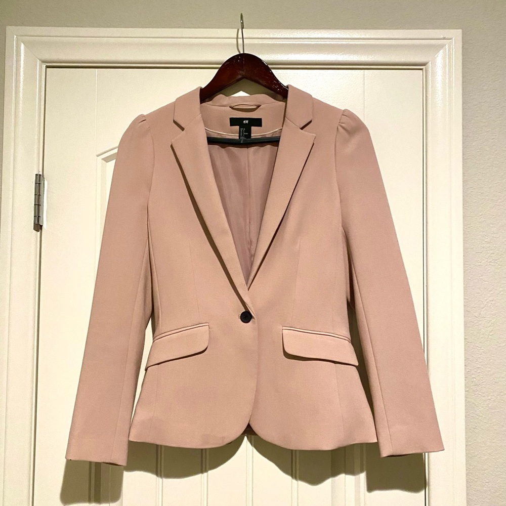 H&M Dusty Pink Blazer Size 6
